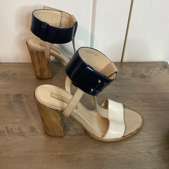 Hugo Boss | Women's Three-Tone Heeled Sandals - Made in Italy - 38/7.5 - Picture 5 of 7